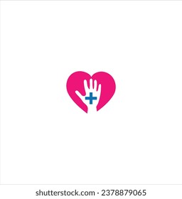 Medical pharmacy cross logo design template Medic cross icon with cardiogram Vector identity EditableLove Hearth Care logo concept, Love People logo template, Charity logo template vector -

