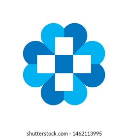 Medical Pharmacy Geometric Cross Business Company Vector Logo Design