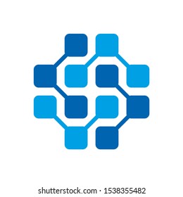 Medical Pharmacy Geometric Cross Business Company Vector Logo Design