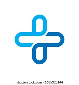 Medical Pharmacy Geometric Cross Business Company Vector Logo Design