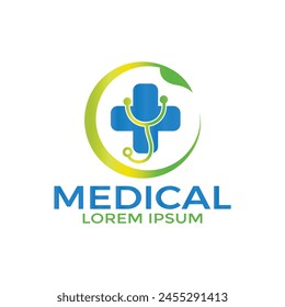 Medical pharmacy health care logo design  
Template - vector illustrator
