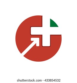 Medical pharmacy logo design difference design template.- stock vector illustrator 
