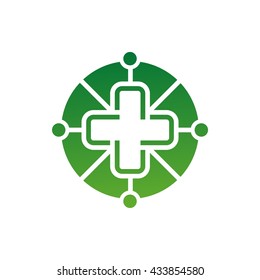 Medical pharmacy logo design difference design template.- stock vector illustrator 