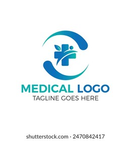 Medical pharmacy logo design and  health care
Template - vector illustrator 
