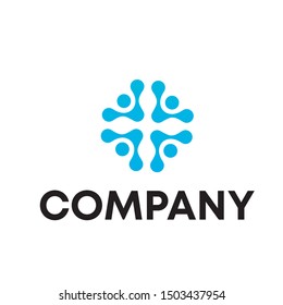 Medical pharmacy logo design Healthcare template