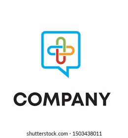 Medical pharmacy logo design Healthcare template