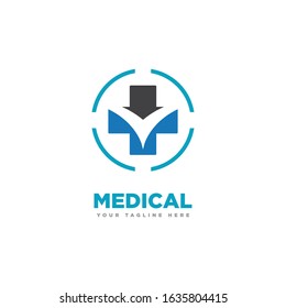 Medical Pharmacy Logo Design Illustration