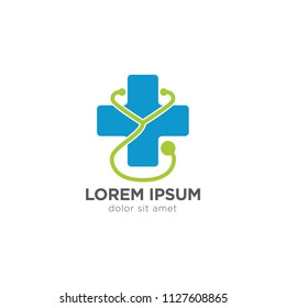 Medical pharmacy logo design template.- vector illustrator 