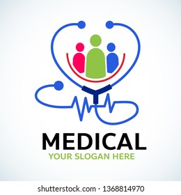 Medical pharmacy logo design template.- vector illustrator