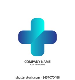 Medical pharmacy logo design template. Modern medical logo design illustrations