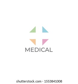 Medical pharmacy logo design template.