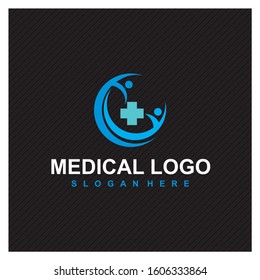 Medical pharmacy logo design template.- vector illustrator modern