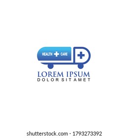 Medical pharmacy logo design template vector.