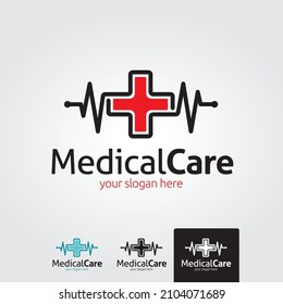 Medical pharmacy logo design template.- vector illustrator
