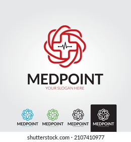 Medical pharmacy logo design template.- vector illustrator 