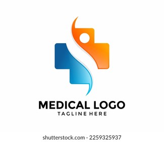 Medical pharmacy logo design template.- vector illustrator