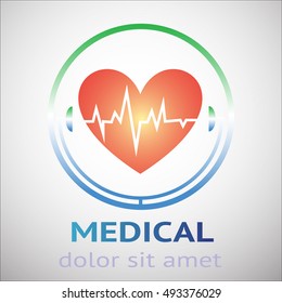 Medical pharmacy logo design template.- vector illustrator 