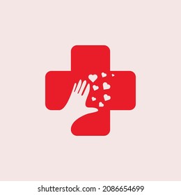 Vector de diseño del logo de la farmacia médica
