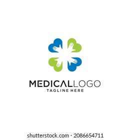 Vector de diseño del logo de la farmacia médica