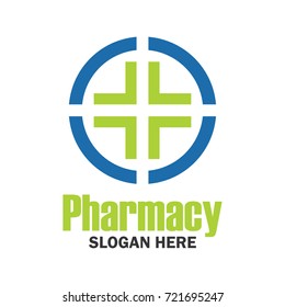 Medical Pharmacy Logo Emblem Insignia Text Stock Vector (Royalty Free ...