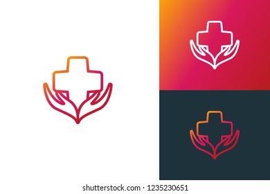 Medical pharmacy logo template
