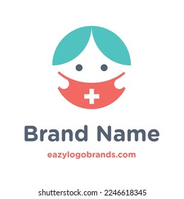 Medical pharmacy logo template, health icon