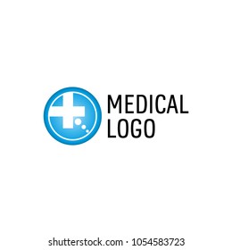 Medical and pharmacy logo template. Healthcare symbol