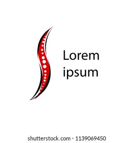 Medical pharmacy logotype template. For healthcare organization, doctor's office, consulting room, clinic, including chiropractic, physiotherapy, spine medicine, osteopathy, massage cabinet