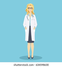 Premium Vector  Female doctor silhouette illustration 3