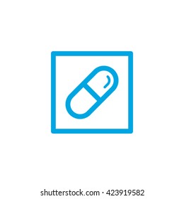 Medical Pill Box Symbol Vector