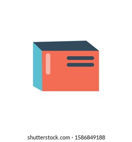 Medical pill box of vector