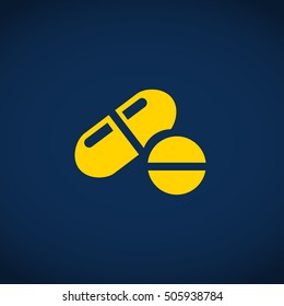 Medical pill button