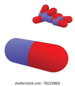 medical pill , capsule, vector