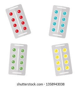 medical pill vector