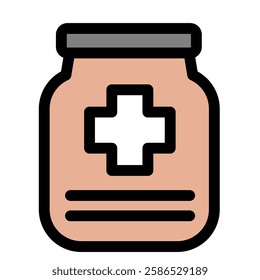 Medical pills - clean and modern pharmacy and medicine icon