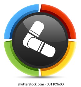medical pills icon  