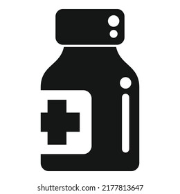 Medical pills icon simple vector. Diet food. Nutrition body