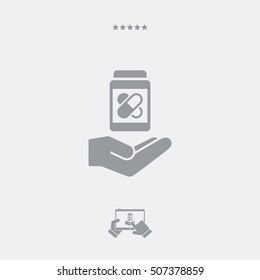 Medical pills - Minimal flat icon