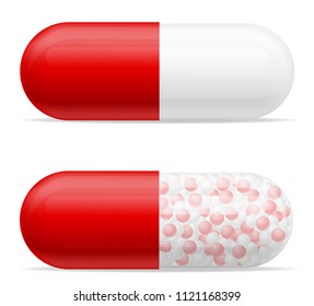 medical pills tablets for the treatment of diseases stock vector illustration isolated on white background