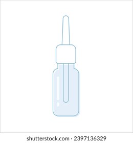 Medical pipette icon. Vector illustration in flat style. EPS 10