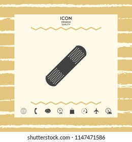 Medical  plaster, adhesive bandage icon