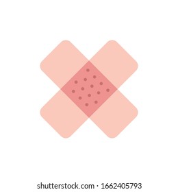 Medical plaster. Flat icon. Vector illustration