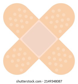 Medical plaster. Flat vector illustration