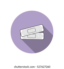 A medical plaster. icon