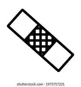 Icono de yeso médico. Diseño de contorno negrita editable. Ilustración vectorial.