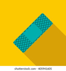 Medical plaster icon, flat style