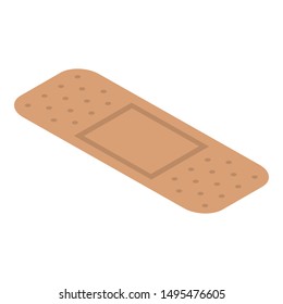 Medical plaster icon. Isometric of medical plaster vector icon for web design isolated on white background