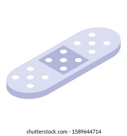 Medical plaster icon. Isometric of medical plaster vector icon for web design isolated on white background