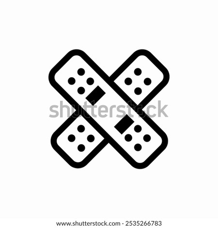 medical plaster icon sign vector