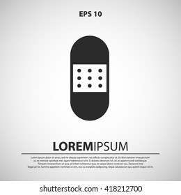 medical plaster icon. medical plaster vector illustration